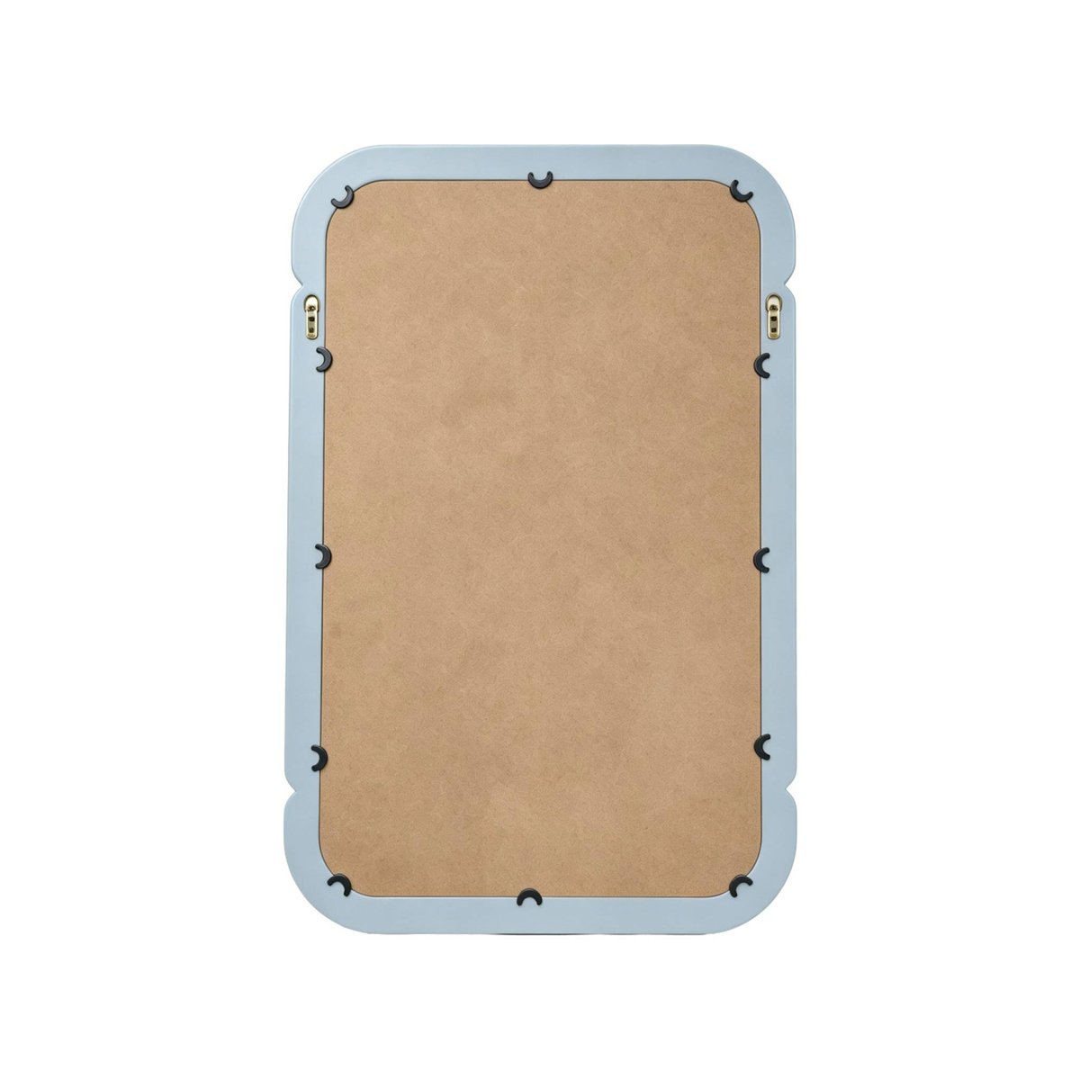 Miroir rectangulaire décor bois 106cm VOLT bleu clair, SWEEEK