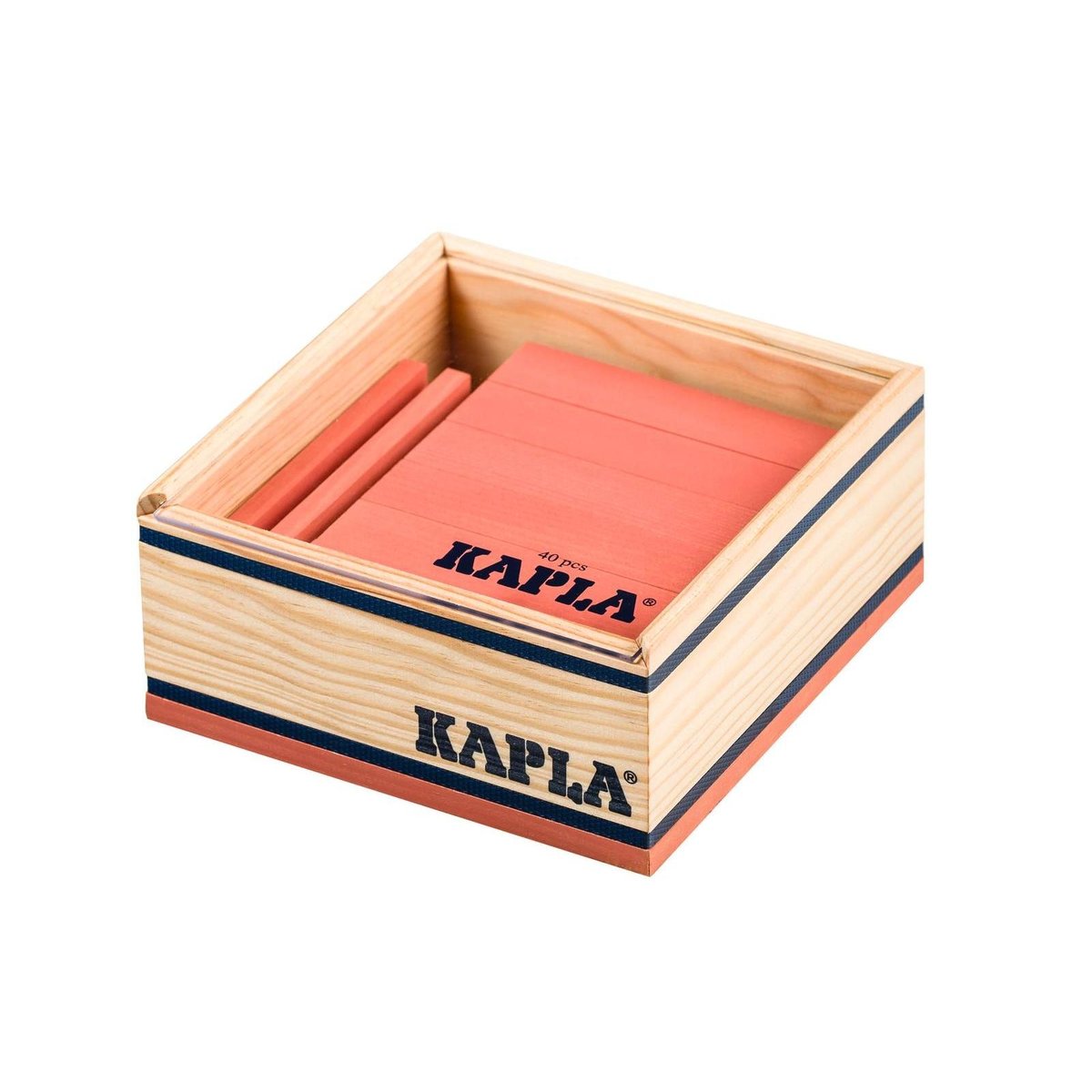 Coffret Kapla 40 planchettes rose, KAPLA