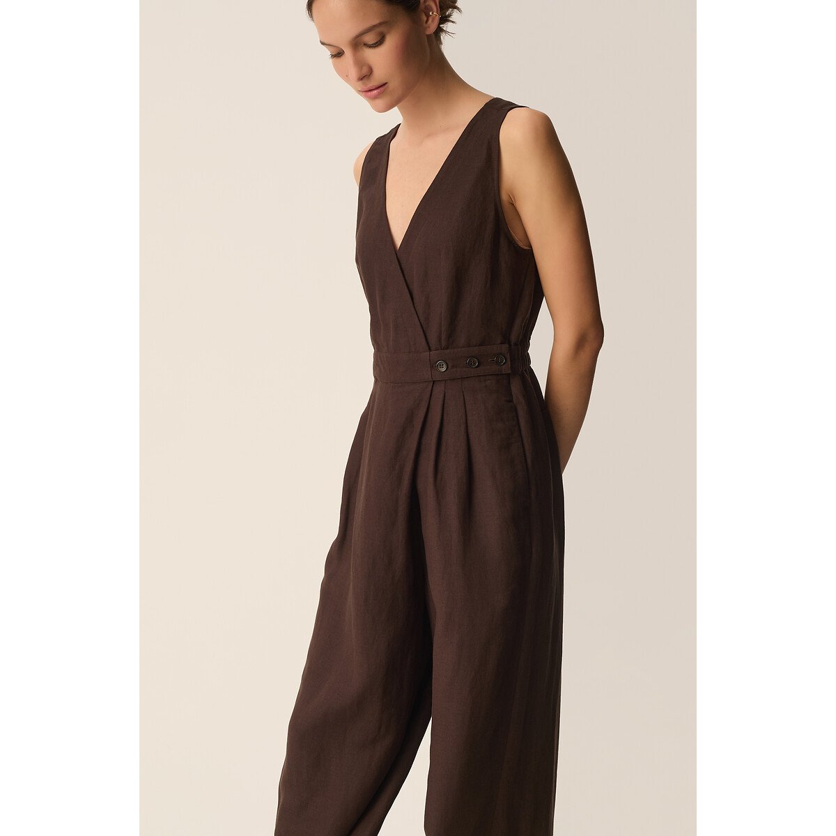 Combinaison pantalon sans manches, TAHOMI terre, DES PETITS HAUTS