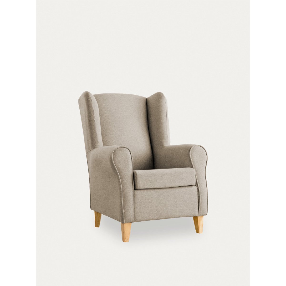 Fauteuil Rembourrée - DAN beige, KENAY
