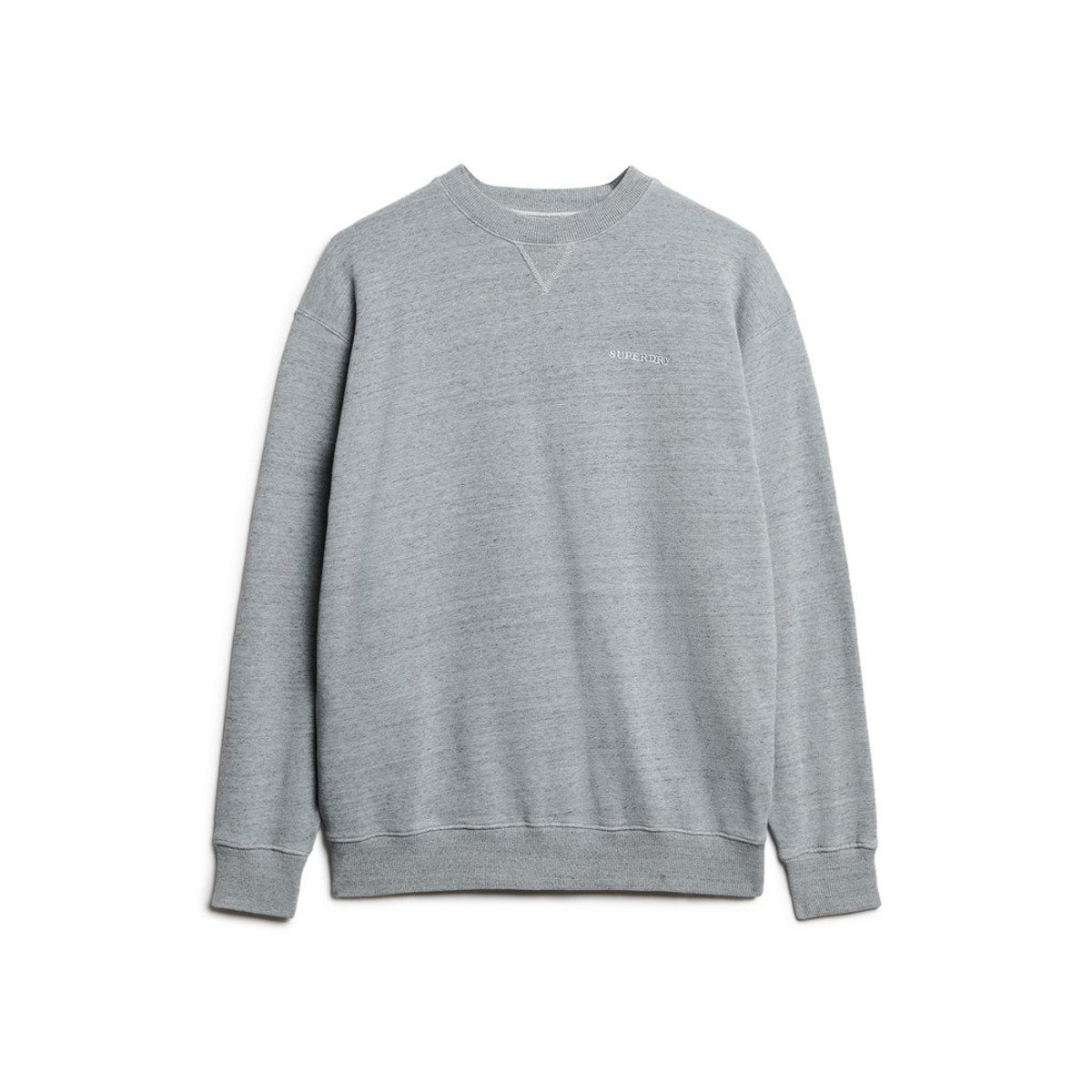 Sweat surteint à logo Essential bleu brouillard, SUPERDRY