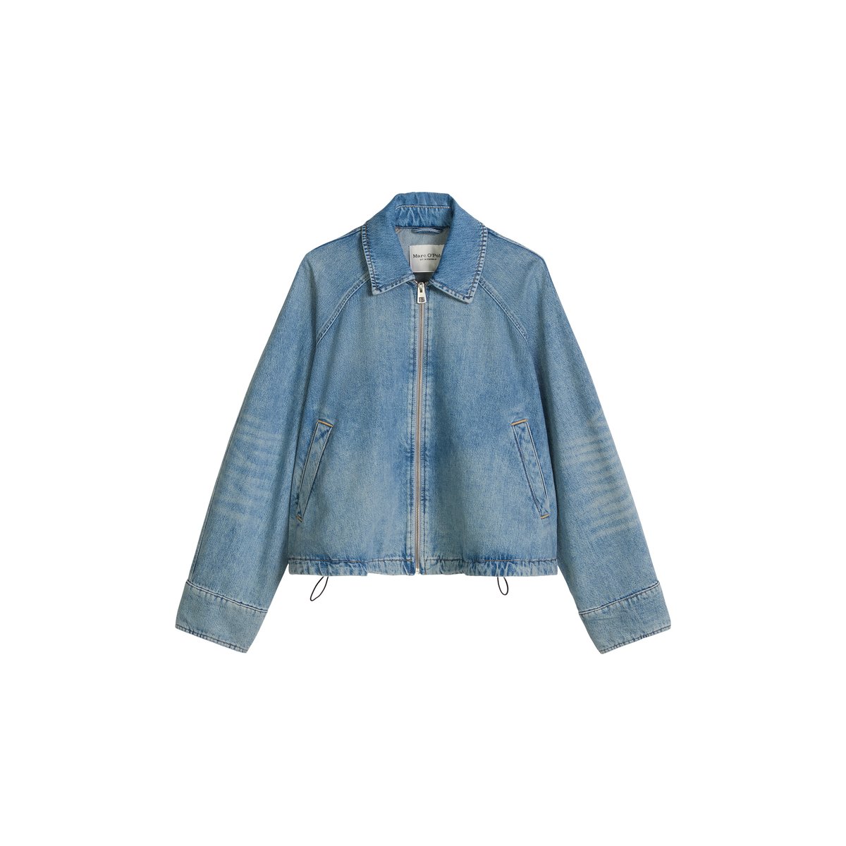 Blouson en jean relaxed en pur coton organique bleu clair, MARC O'POLO