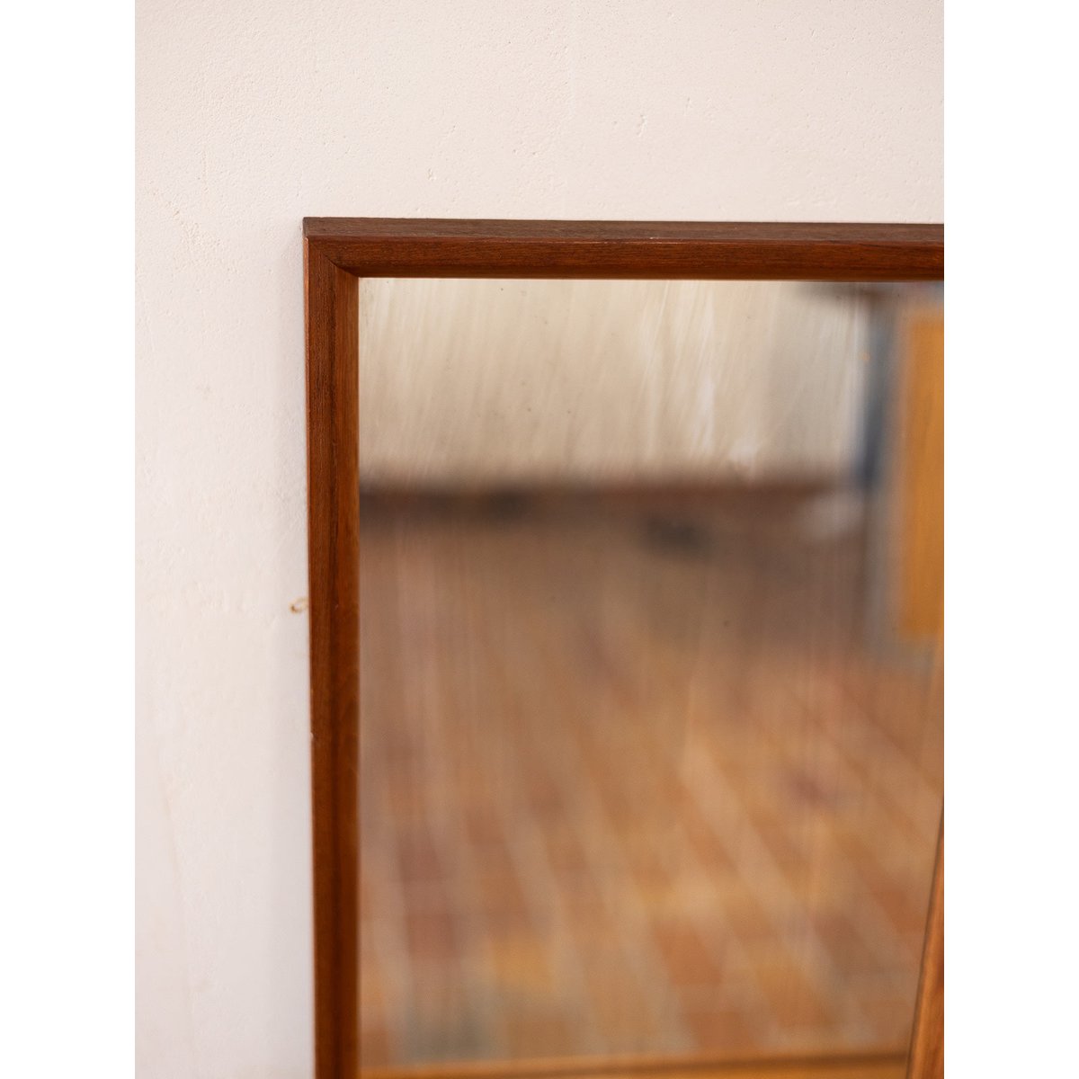 Grand miroir en bois Igor N°1153 - Bon état bois foncé, DEBONGOUT