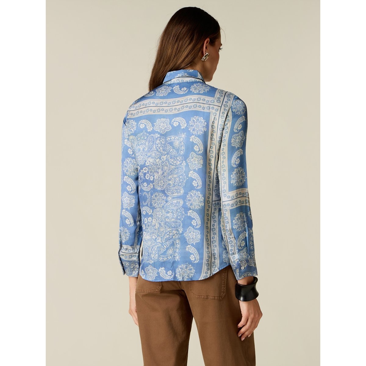 Chemise fantaisie light - blue, OLTRE