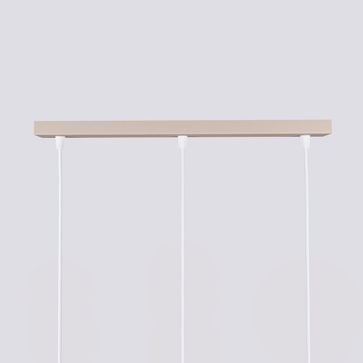 Suspension Aluminium Taupe GU10 3 Karbon marron, EDEN