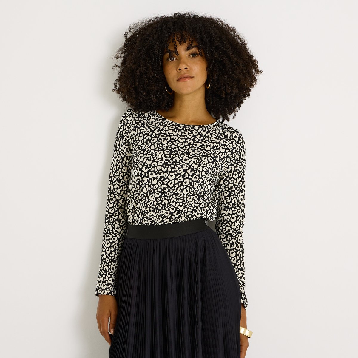 T-shirt manches longues noir, GRAIN DE MALICE