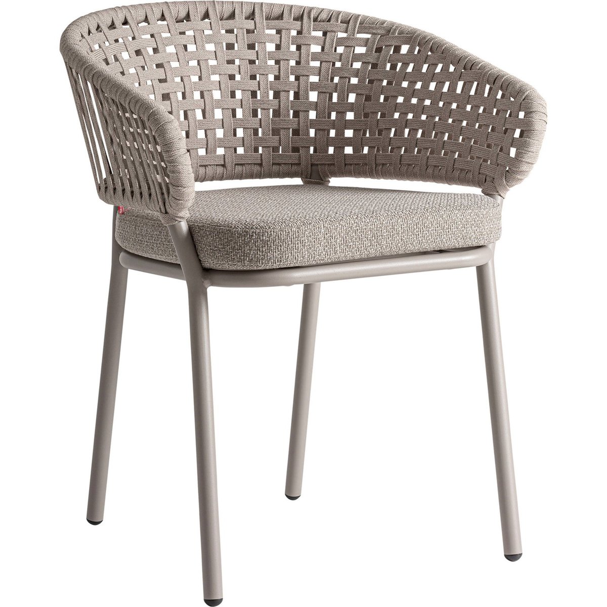 Chaise en aluminium collection S.LENK taupe, RECOLLECTION