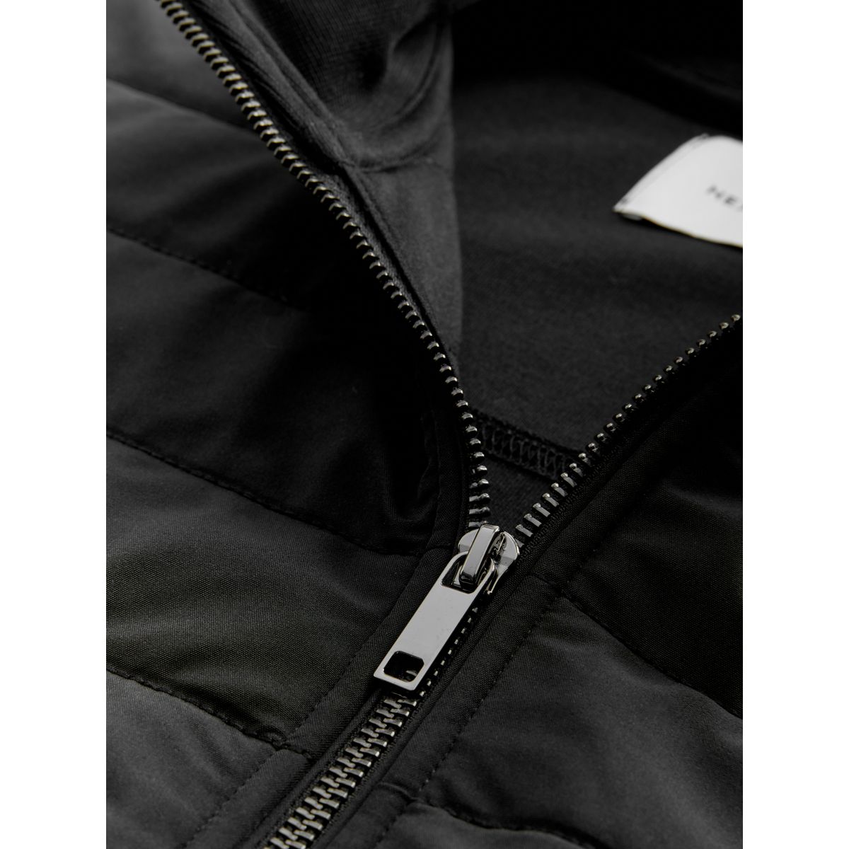 Veste zippée sans manches hybride noir, NEXT