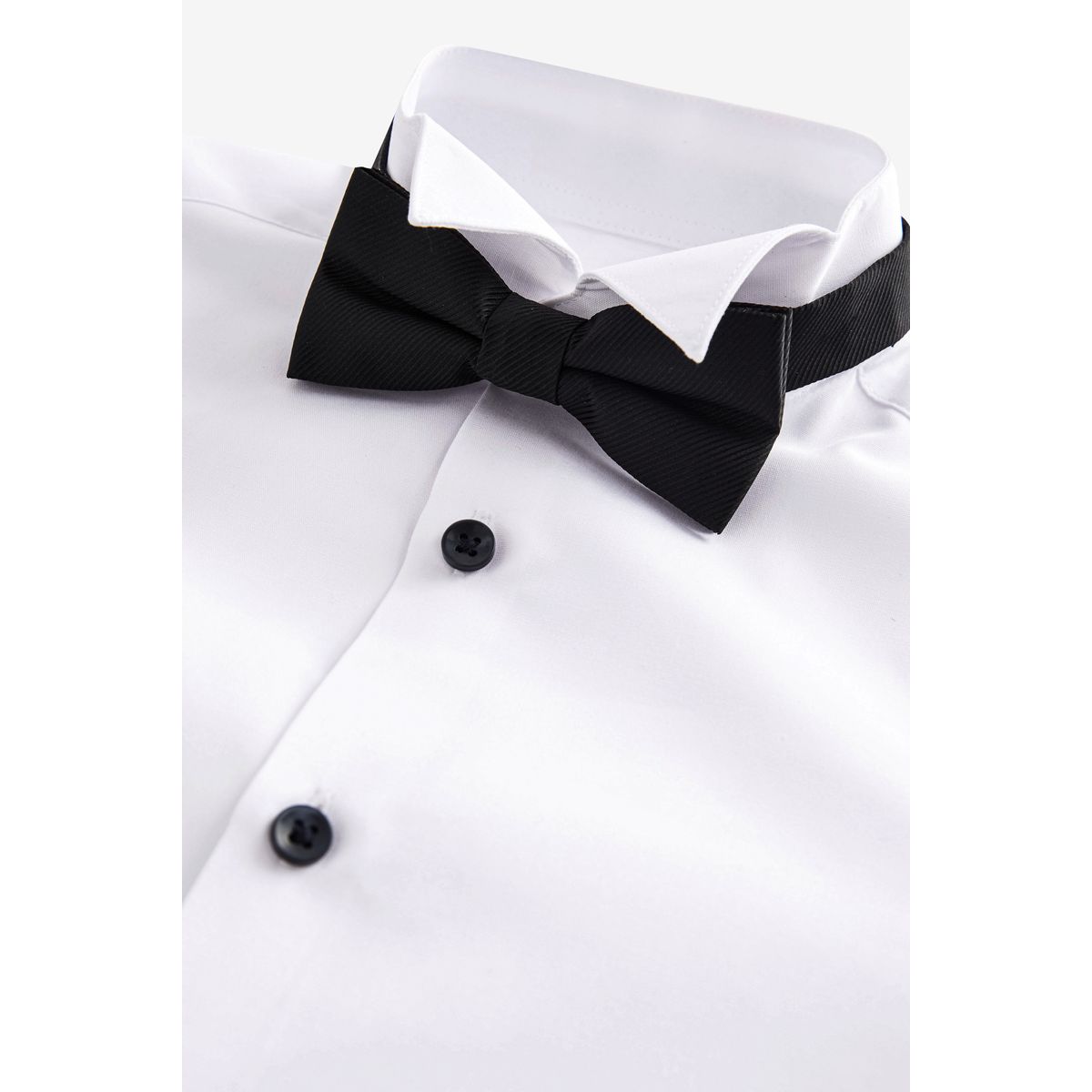 Chemise habillée manches longues et nœud papillon blanc, NEXT