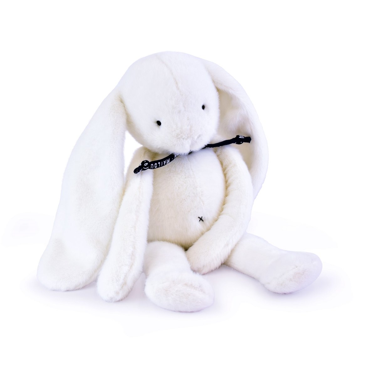 Peluche Lapin MELOE 37 cm blanc, MAILOU TRADITION