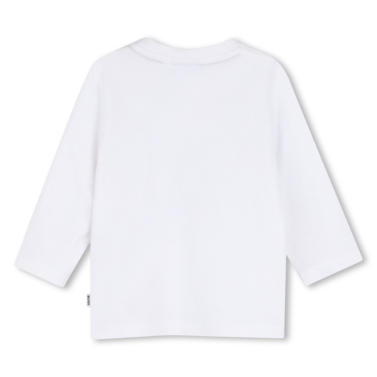 Tee-shirt manches longues blanc, BOSS KIDSWEAR