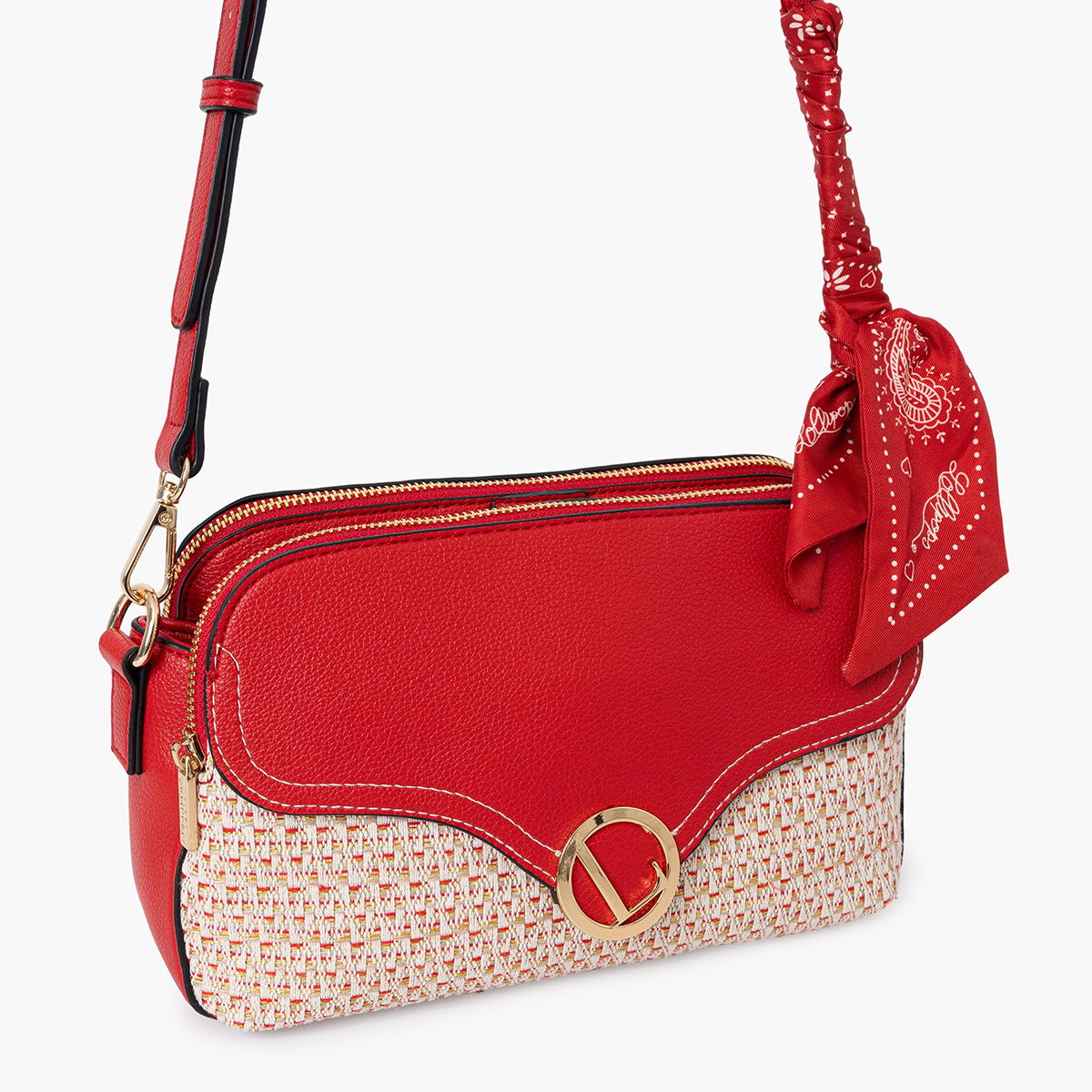 Sac multi poches Sade rouge, LOLLIPOPS