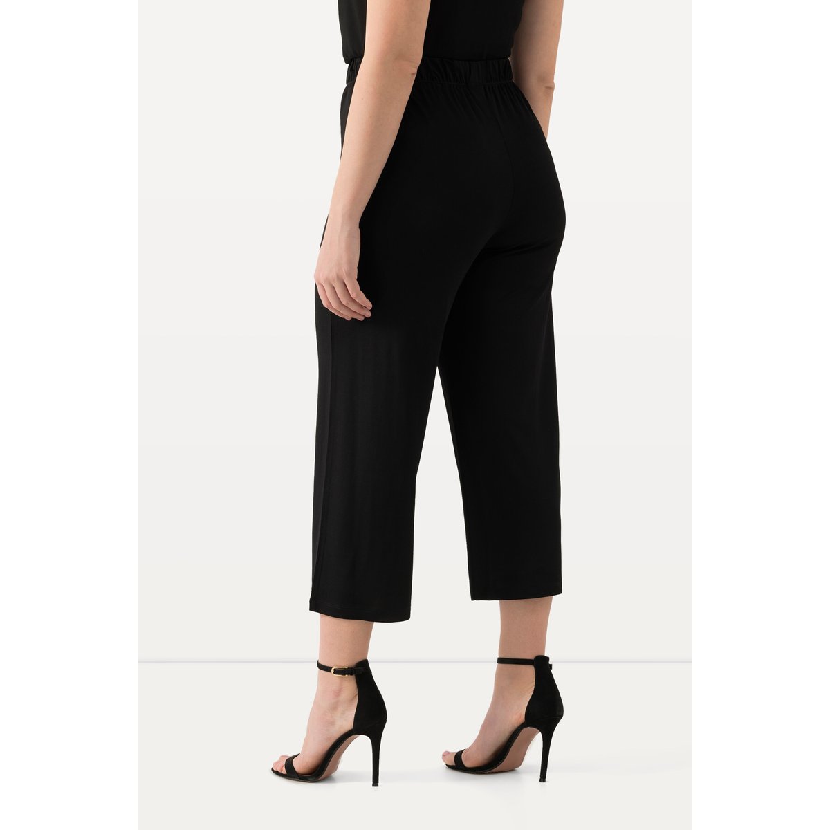Jupe-culotte en maille fluide. noir, ULLA POPKEN