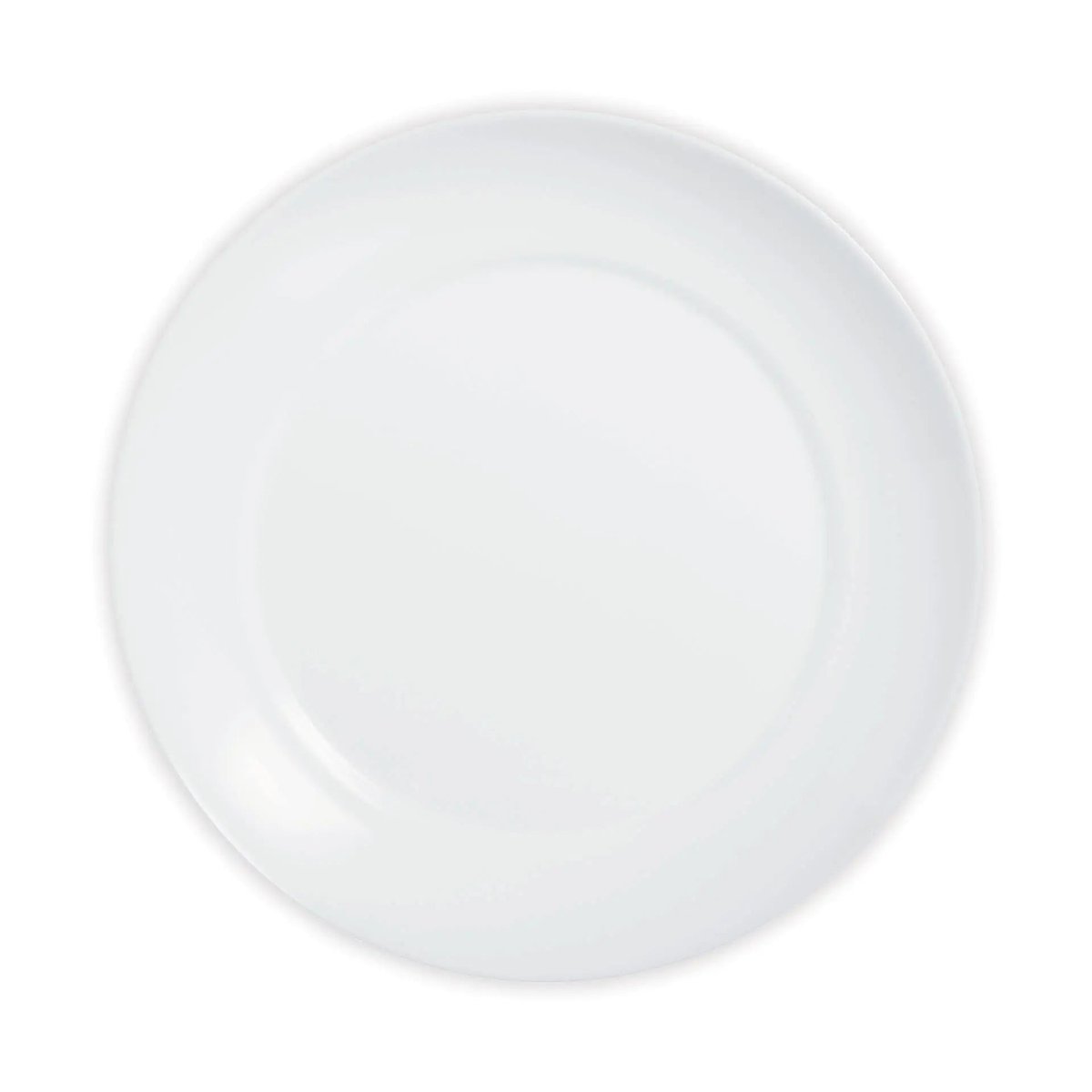 6 assiettes plates blanches 25 cm -APY blanc, LUMINARC