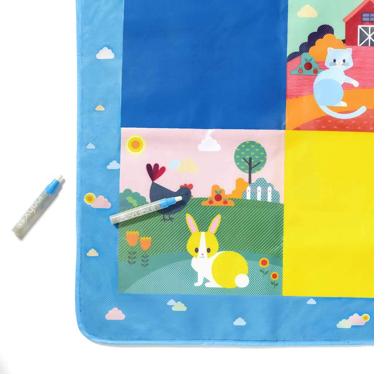 Tapis de coloriage aqua magique blanc, OXYBUL