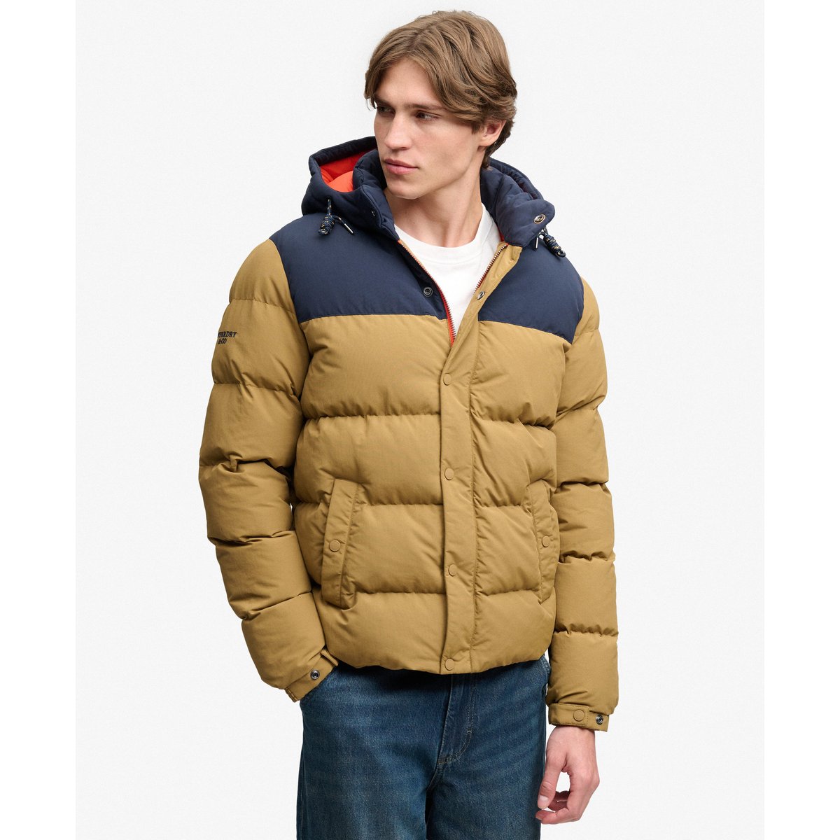 Doudoune Everest Colour Block doré dull, SUPERDRY