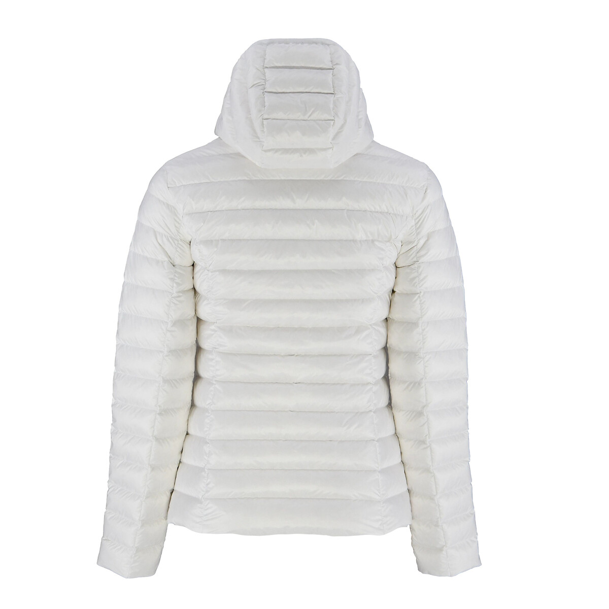 Cloe Quilted Padded Jacket with Hood and Zip Fastening white, JOTT
