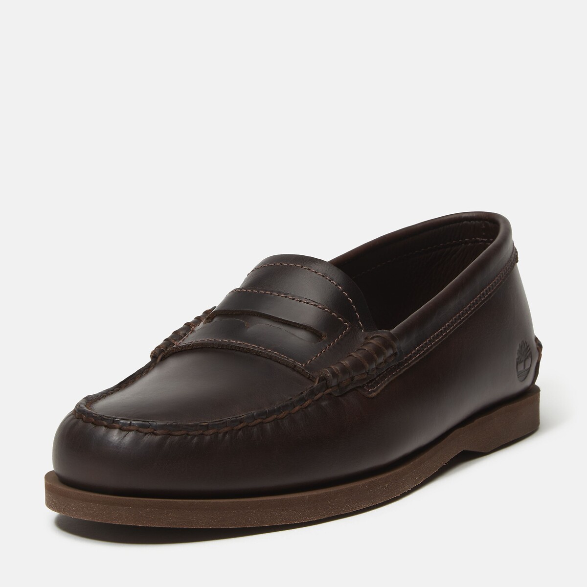 Mocassins classiques en cuir marron, TIMBERLAND