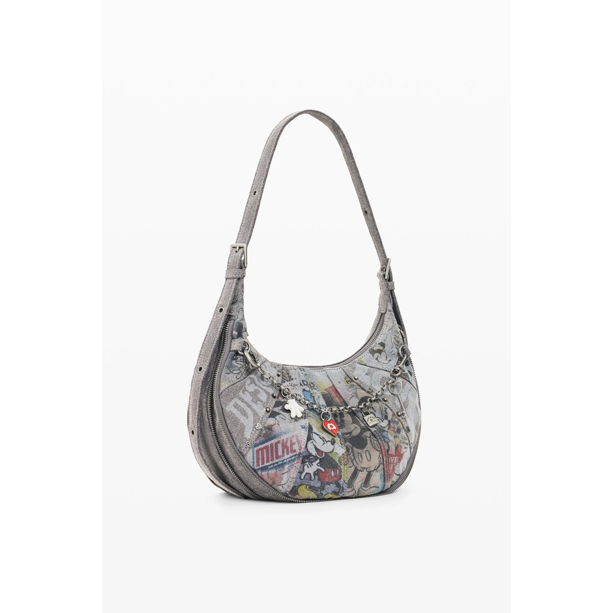 Sac denim moyen Mickey™ noir, DESIGUAL