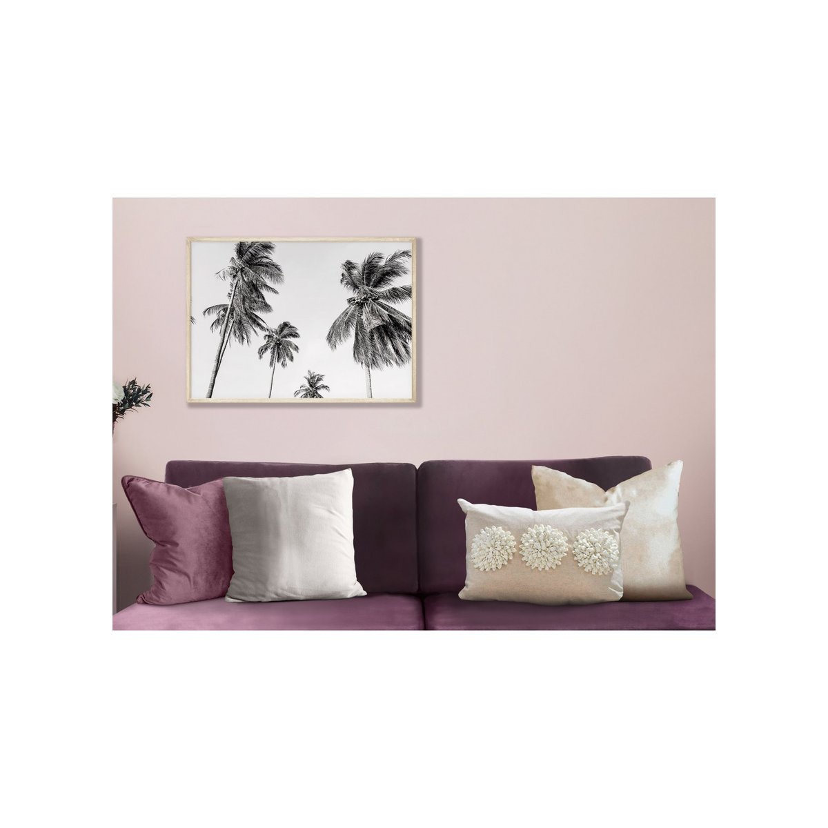 Affiche Palm Trees 8 blanc, L'AFFICHERIE