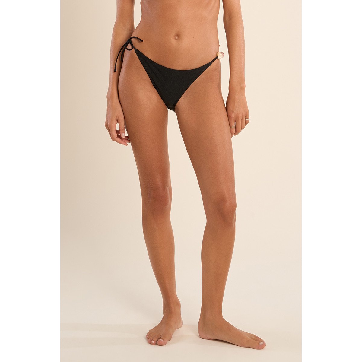 Bas de maillot de bain, détail perles noir, MOLLY BRACKEN