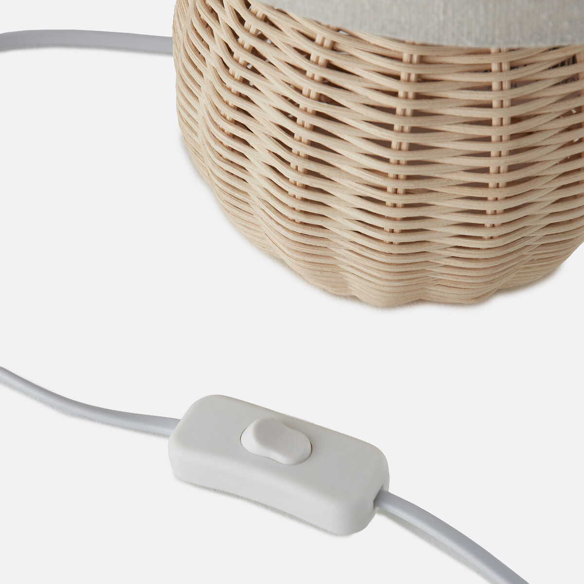 Horea Rattan/Linen Table Lamp natural, LA REDOUTE INTERIEURS