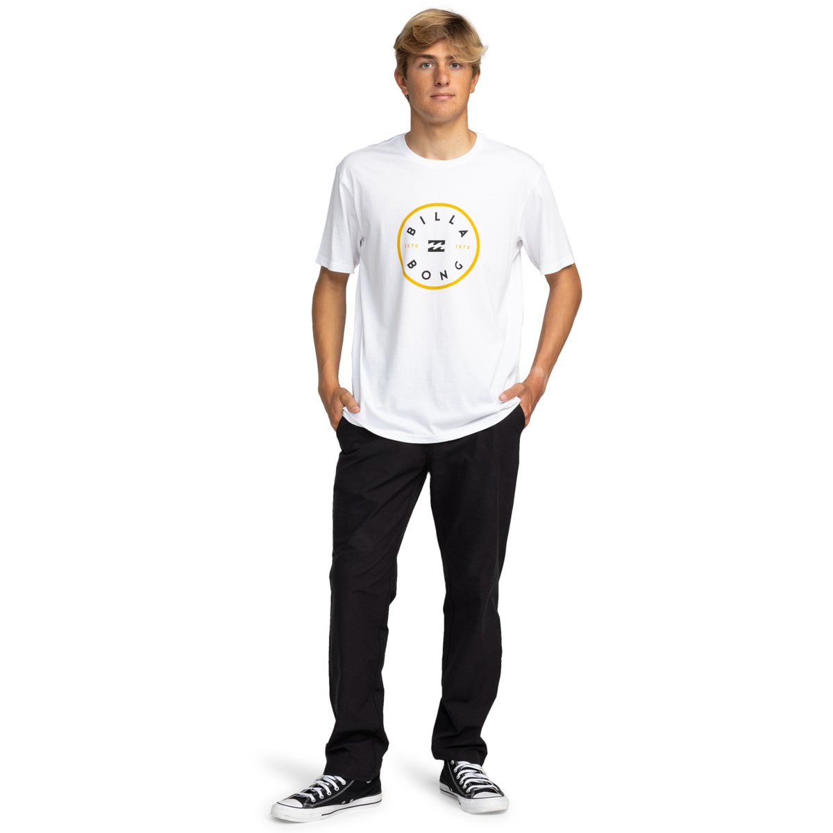 T shirt manches courtes ROTOR blanc white, BILLABONG