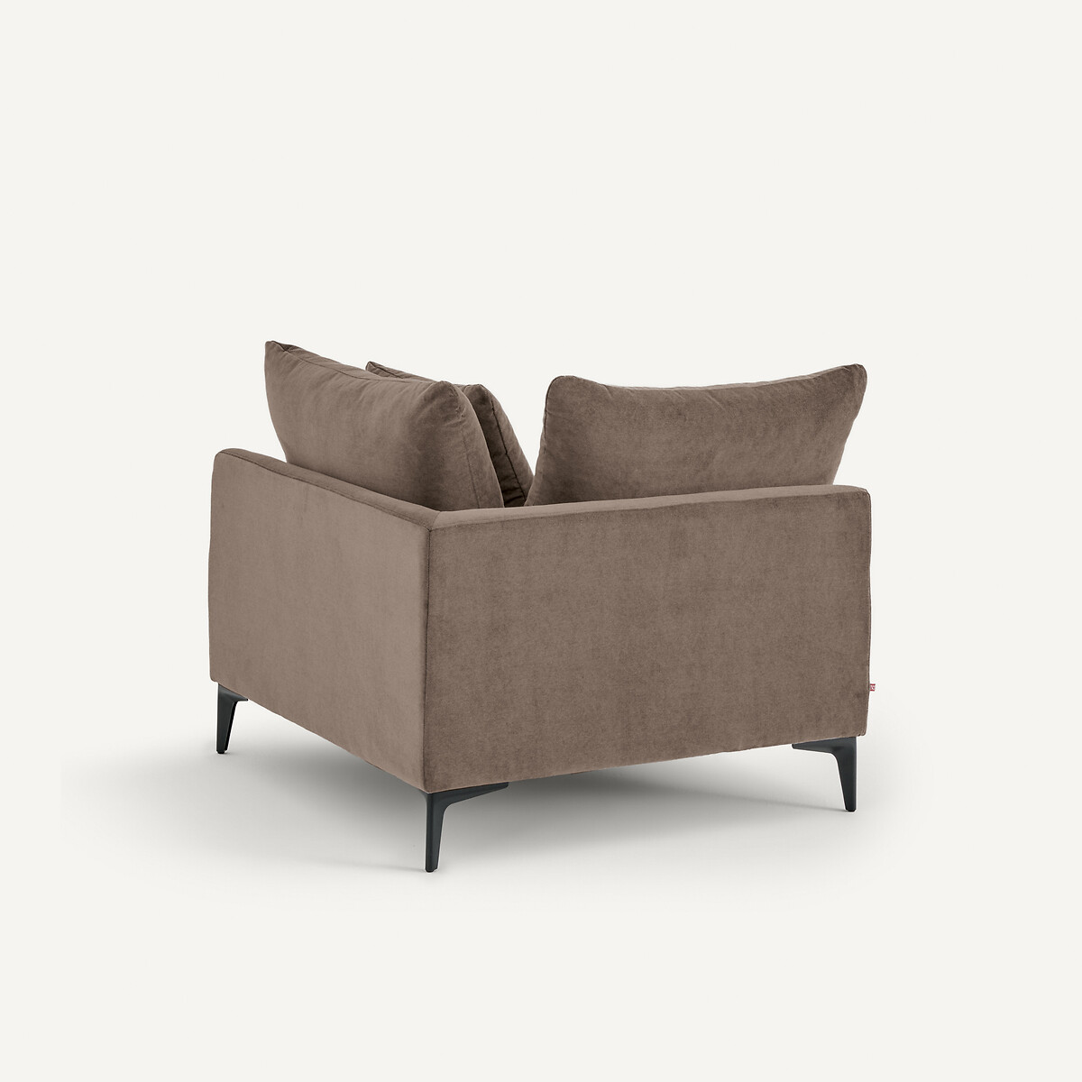 Canapé d'angle en velours stone, MODERNISTE gris moka, EMMANUEL GALLINA X AM.PM