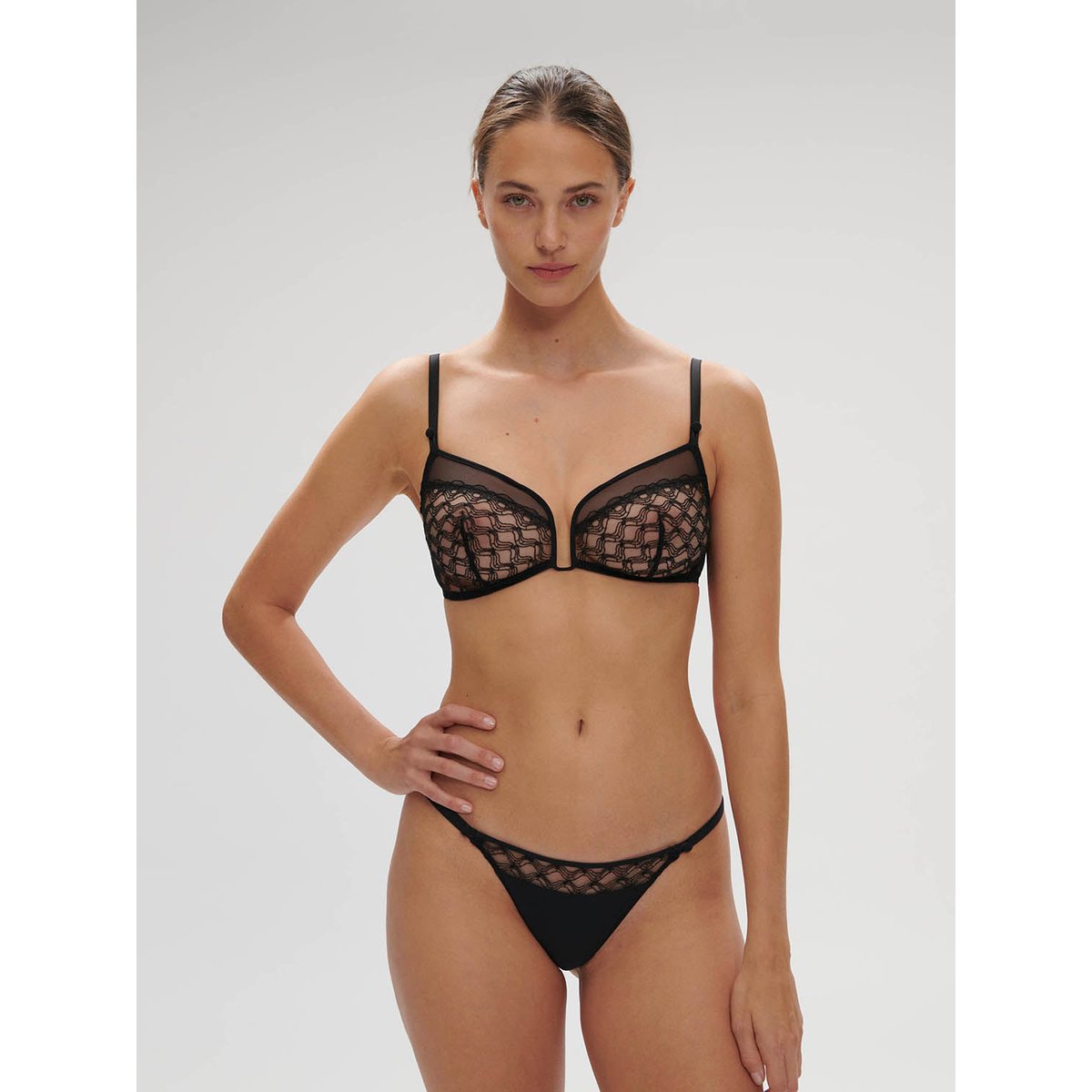 Tanga, ROSE noir, SIMONE PERELE