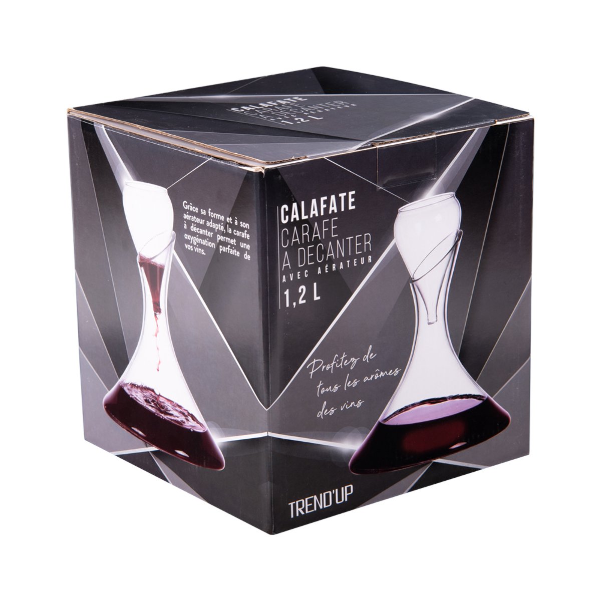 Carafe à décanter Calafate 1,2 l - CARAFE transparent / cristal, TREND'UP