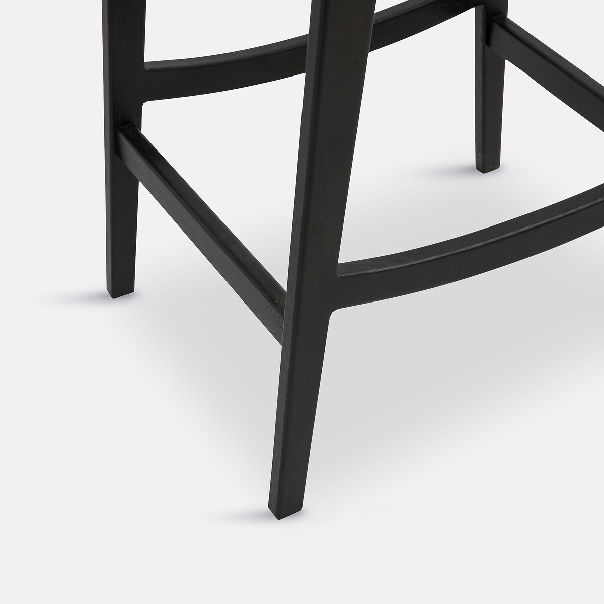Chaise de bar chêne et tressage Hokito noir, LA REDOUTE INTERIEURS