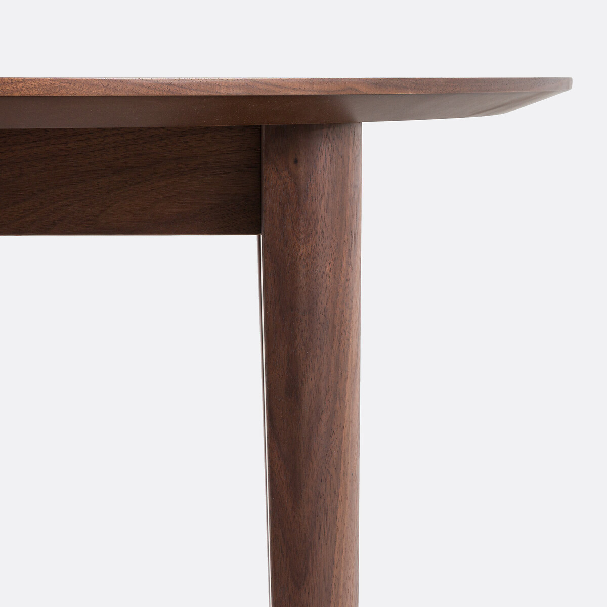 Table à manger, extensible, en plaqué noyer, 4 à 8 couverts, TIOGA coloris noyer, LA REDOUTE INTERIEURS