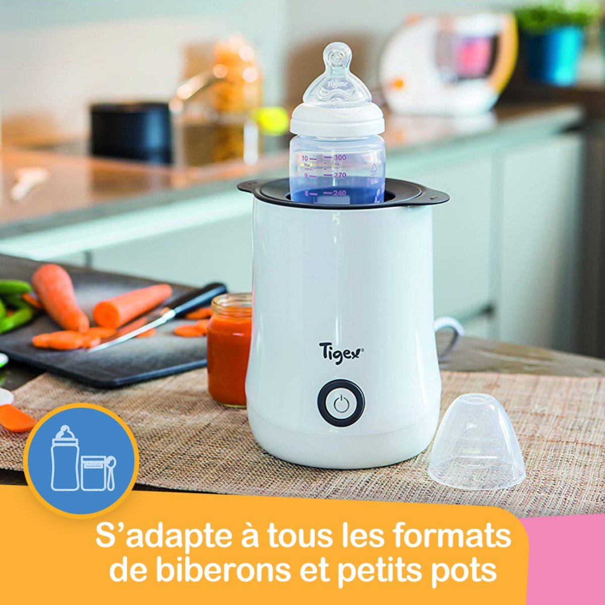 Chauffe-Biberon Express 60 blanc, TIGEX