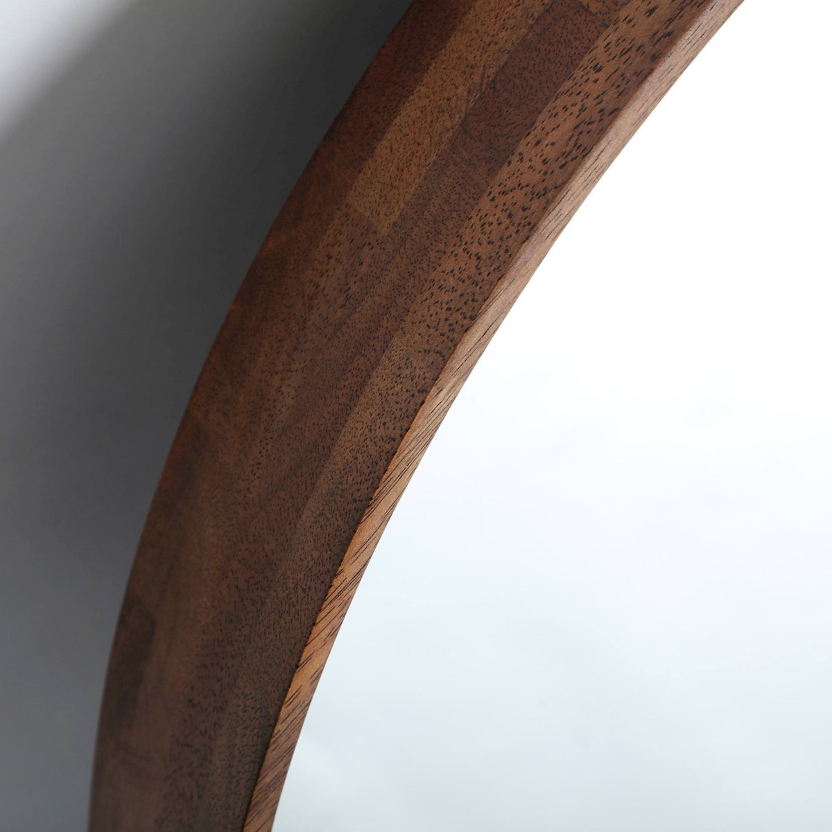 Miroir rond en bois collection S.LUBECA marron, RECOLLECTION