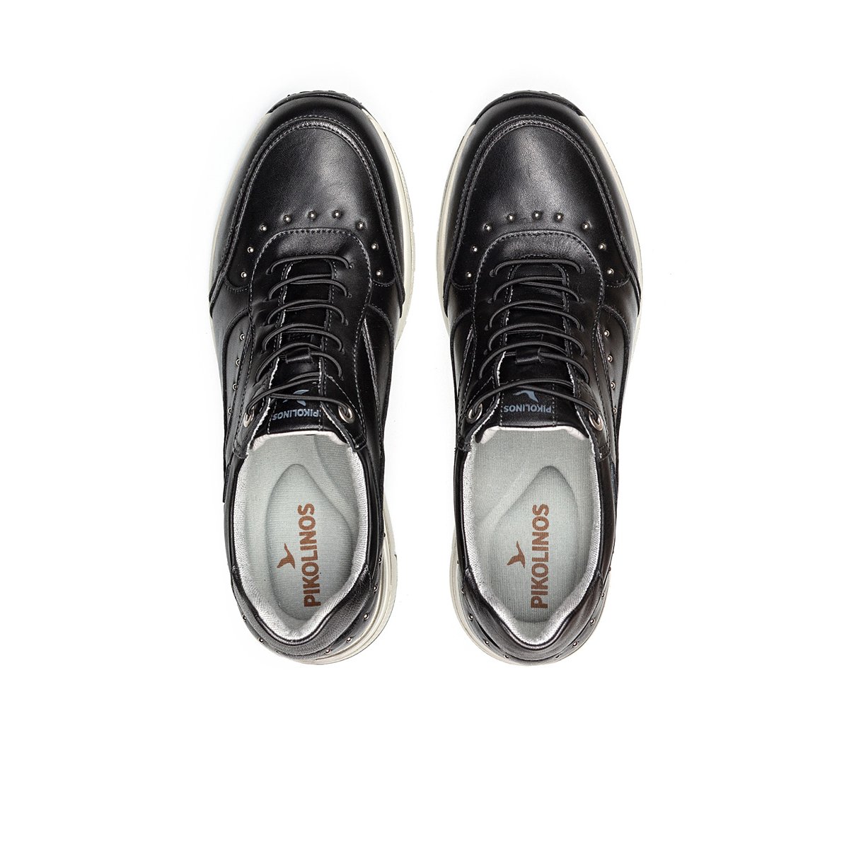 Baskets cuir Girona black, PIKOLINOS