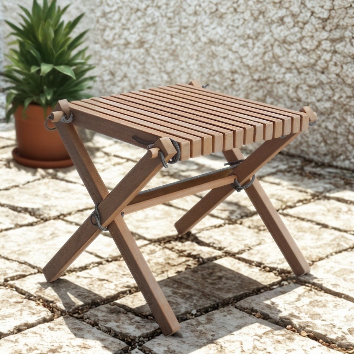 Table basse de jardin en teck gris Relax naturel, WANDA COLLECTION