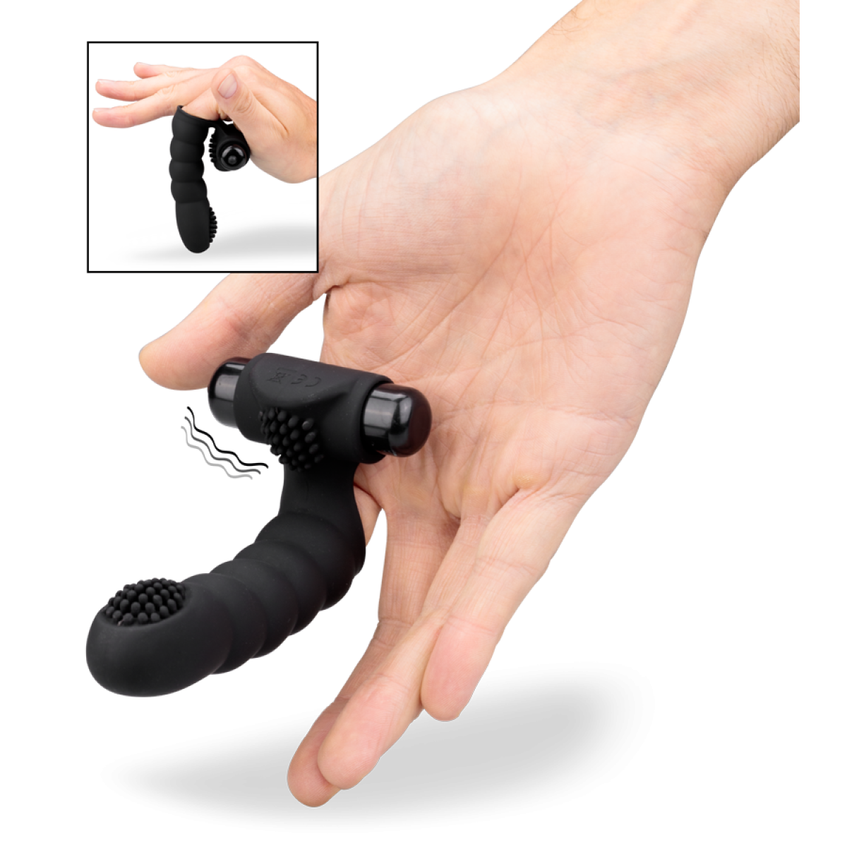 Doigt vibrant stimulation clitoris point G ou Prostate couleur unique, LOVE AND VIBES
