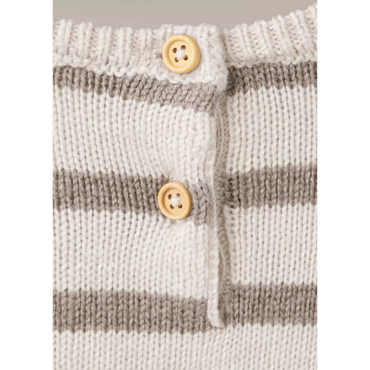 Pull-over en maille à rayures sable, MANGO BABY