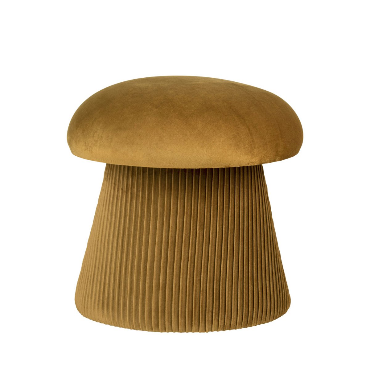 Pouf champignon en velours  39cm- HAMPTON ocre, HOUSE NORDIC