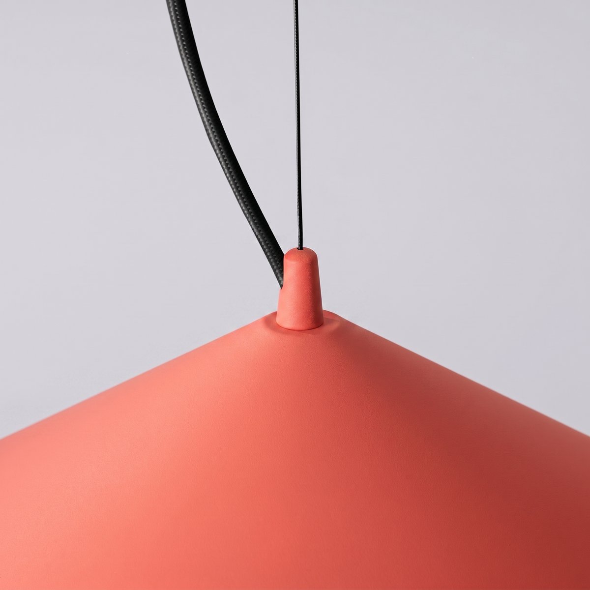 Suspension Acier Rouge LED 1 Fint rouge, EDEN