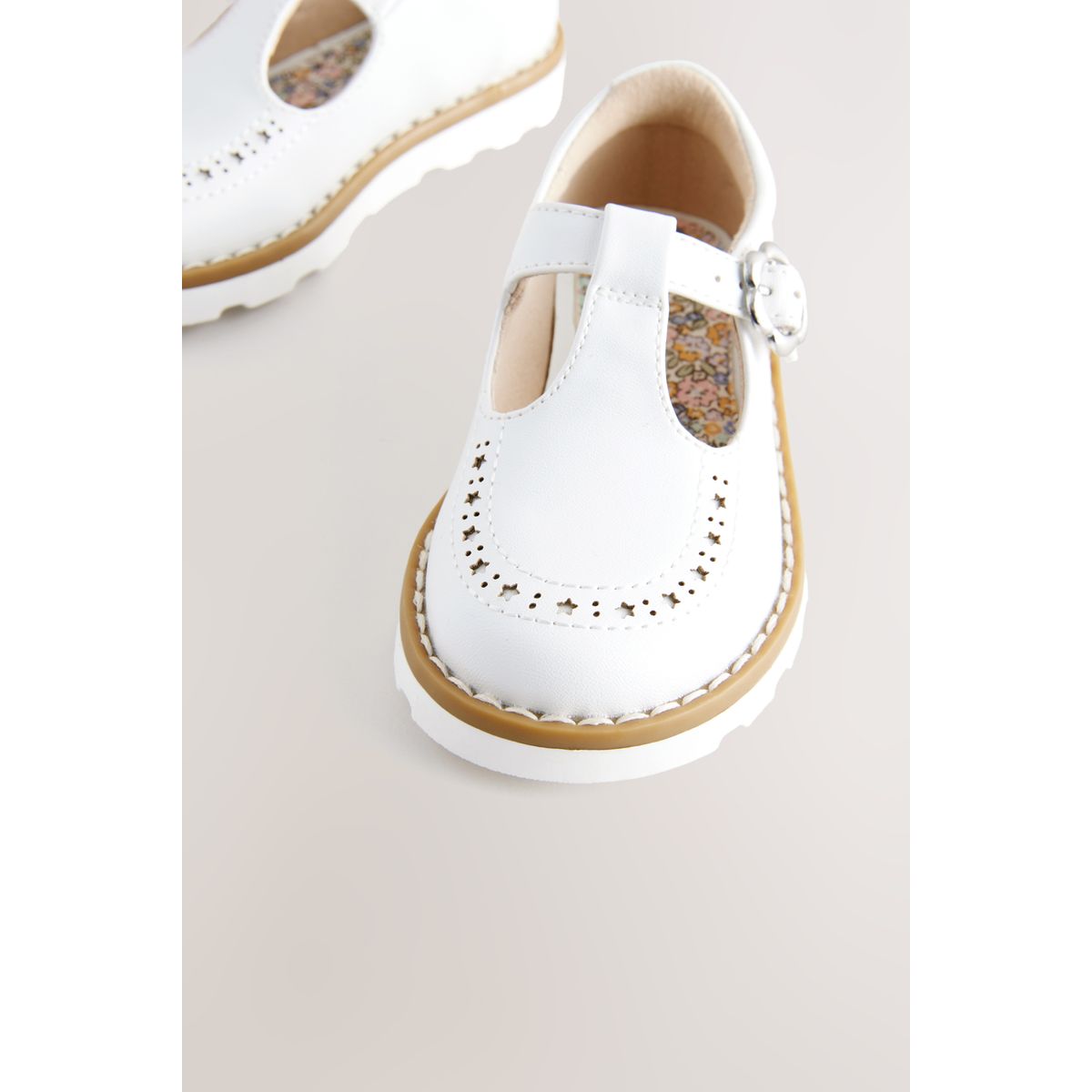 Chaussures salomés pointure large blanc, NEXT