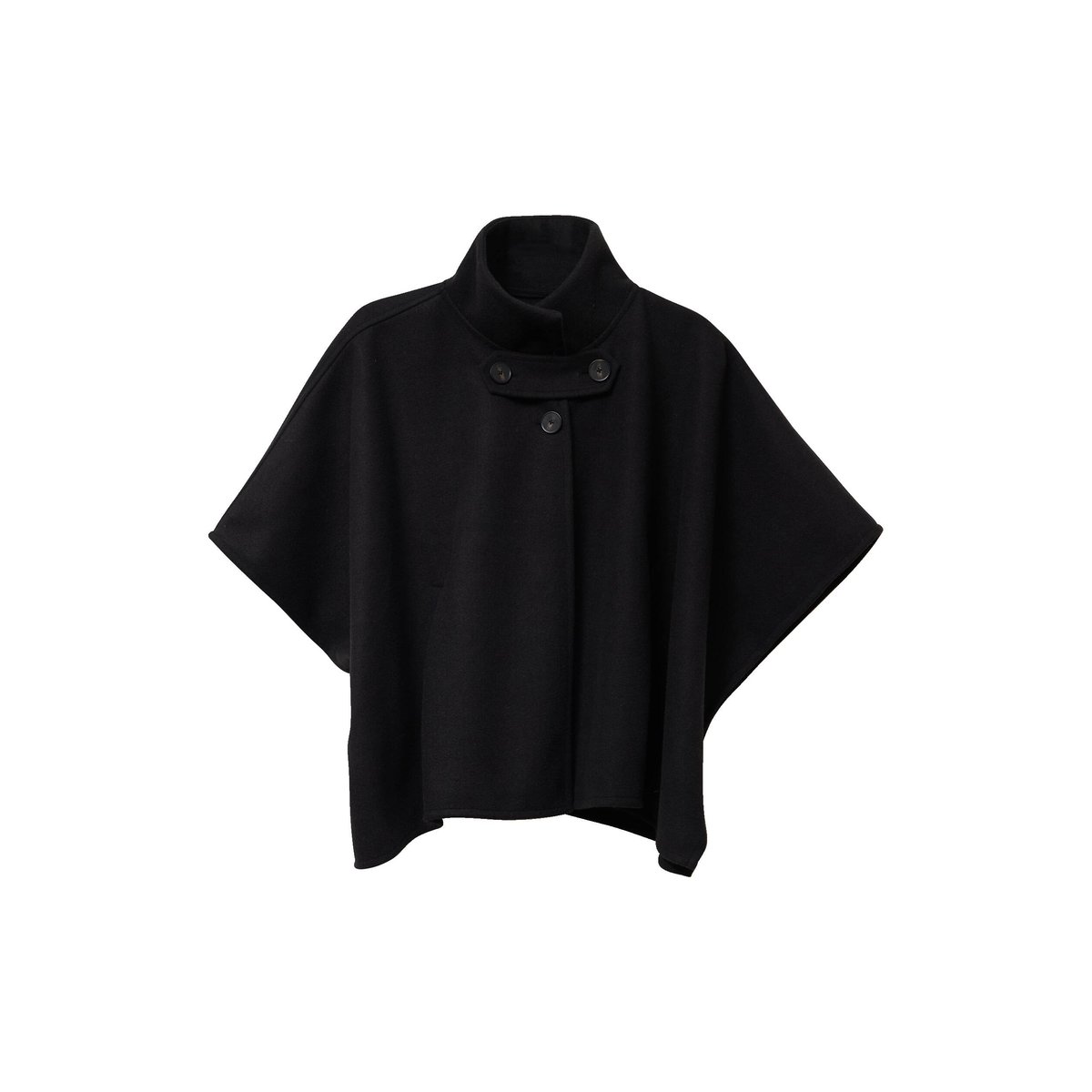 Poncho col américain noir, CACHE CACHE