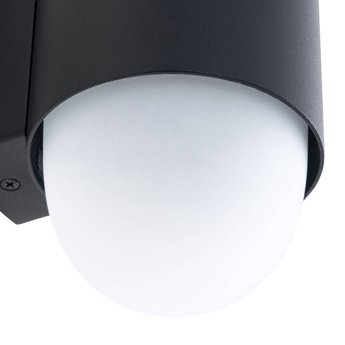 Applique extérieure en aluminium moderne noir, blanc, LINDBY