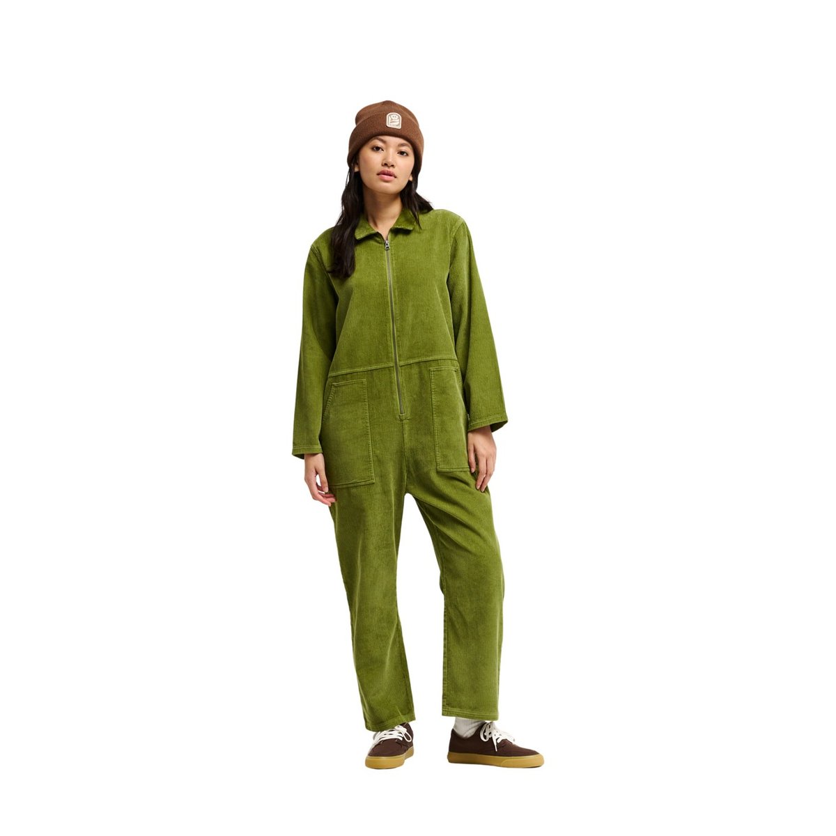 Combinaison en velours côtelé DONABATE vert calliste green, QUIKSILVER