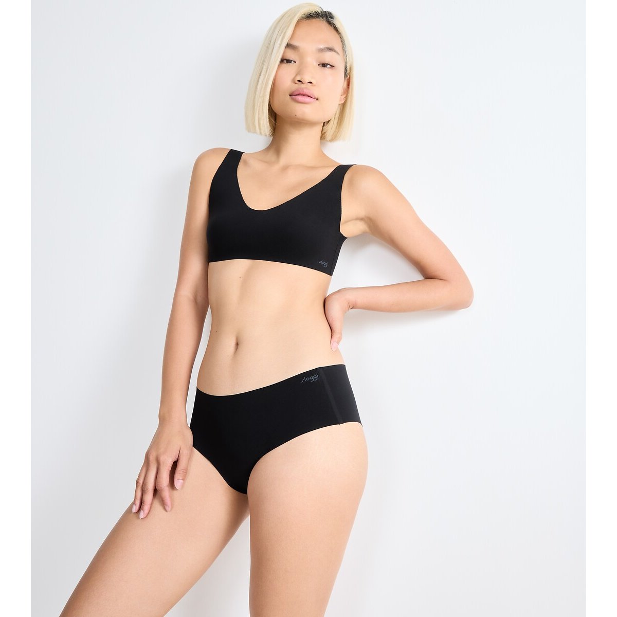 Confezione da 2 hipster Zero Feel 2.0 nero + nero , SLOGGI