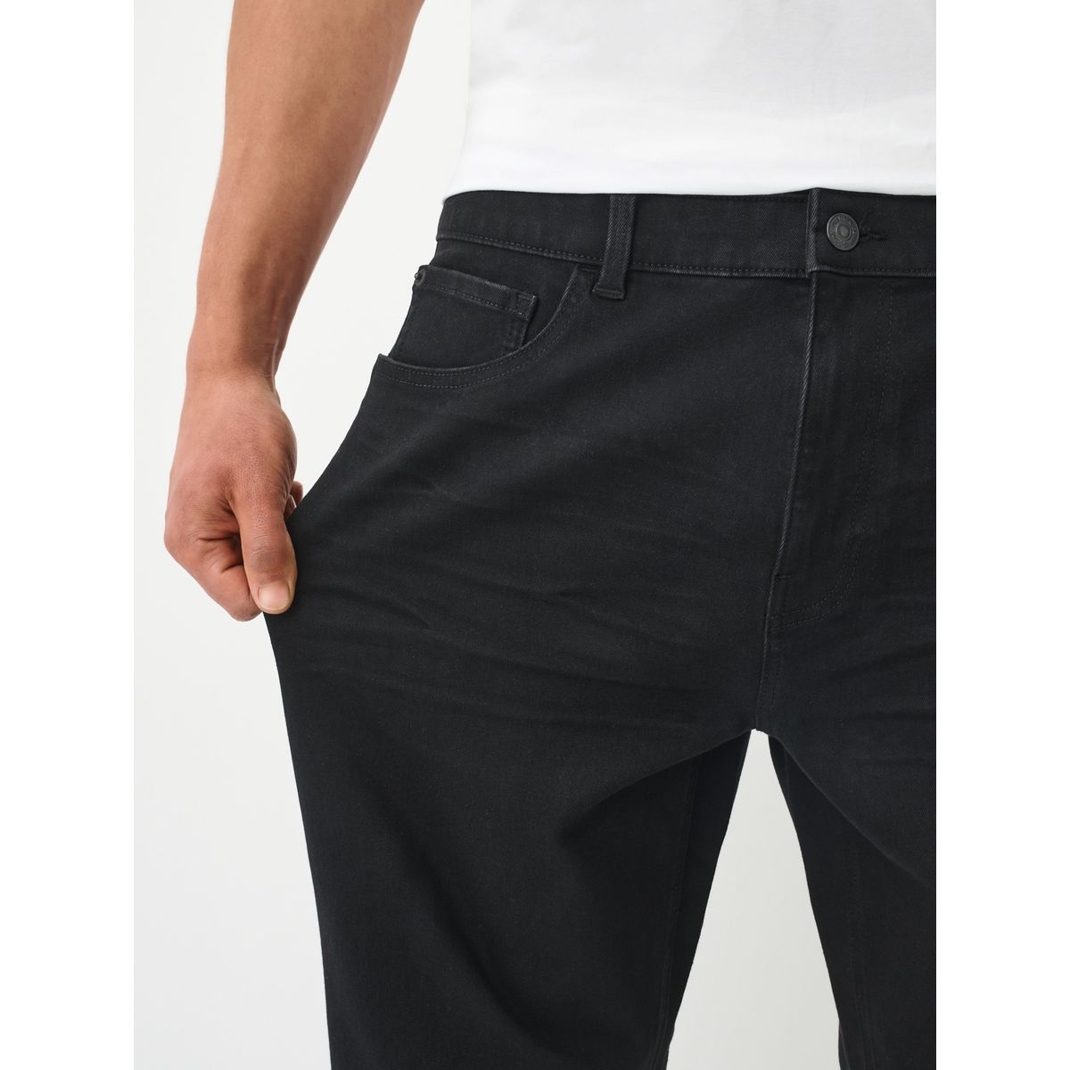 Jean stretch essentiel noir, NEXT