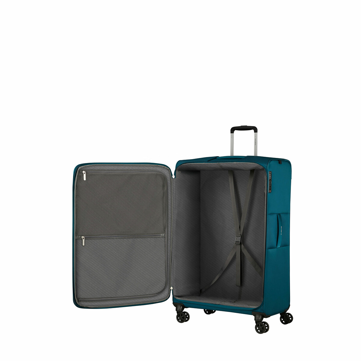 Mala de Viagem Grande Base Breeze, 4 Rodas Expansível 105L, Samsonite azul, SAMSONITE