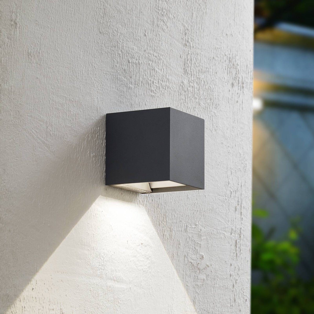 Lampe solaire extérieur en aluminiumLED anthracite, PRIOS