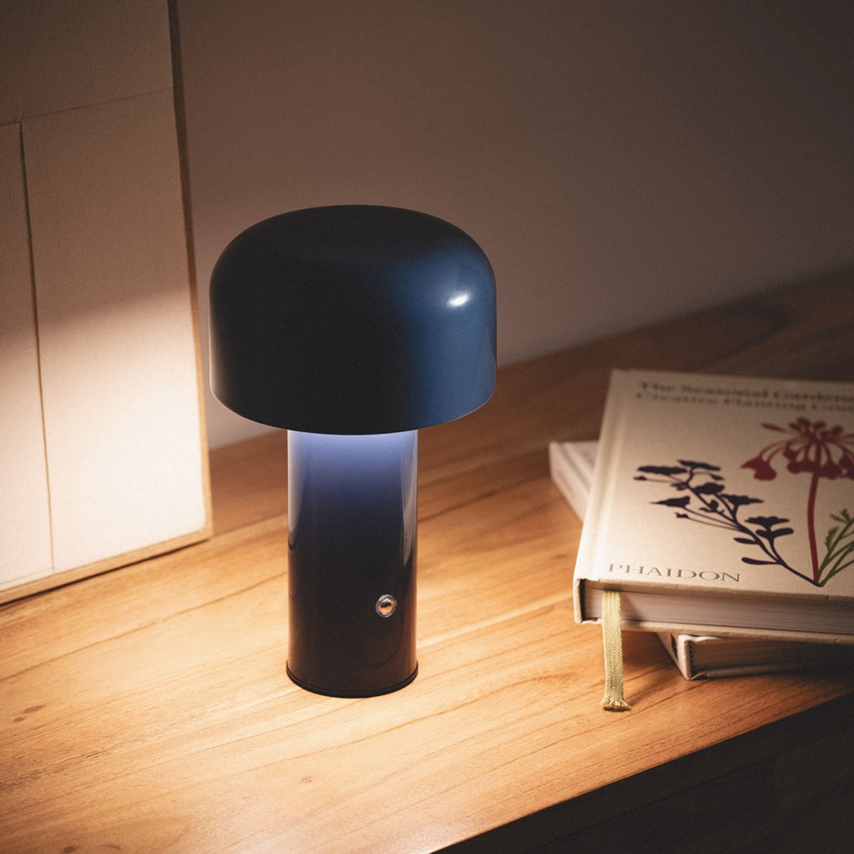 Lampe à poser LED sans fil rechargeable- ZENO bleu, DRAWER