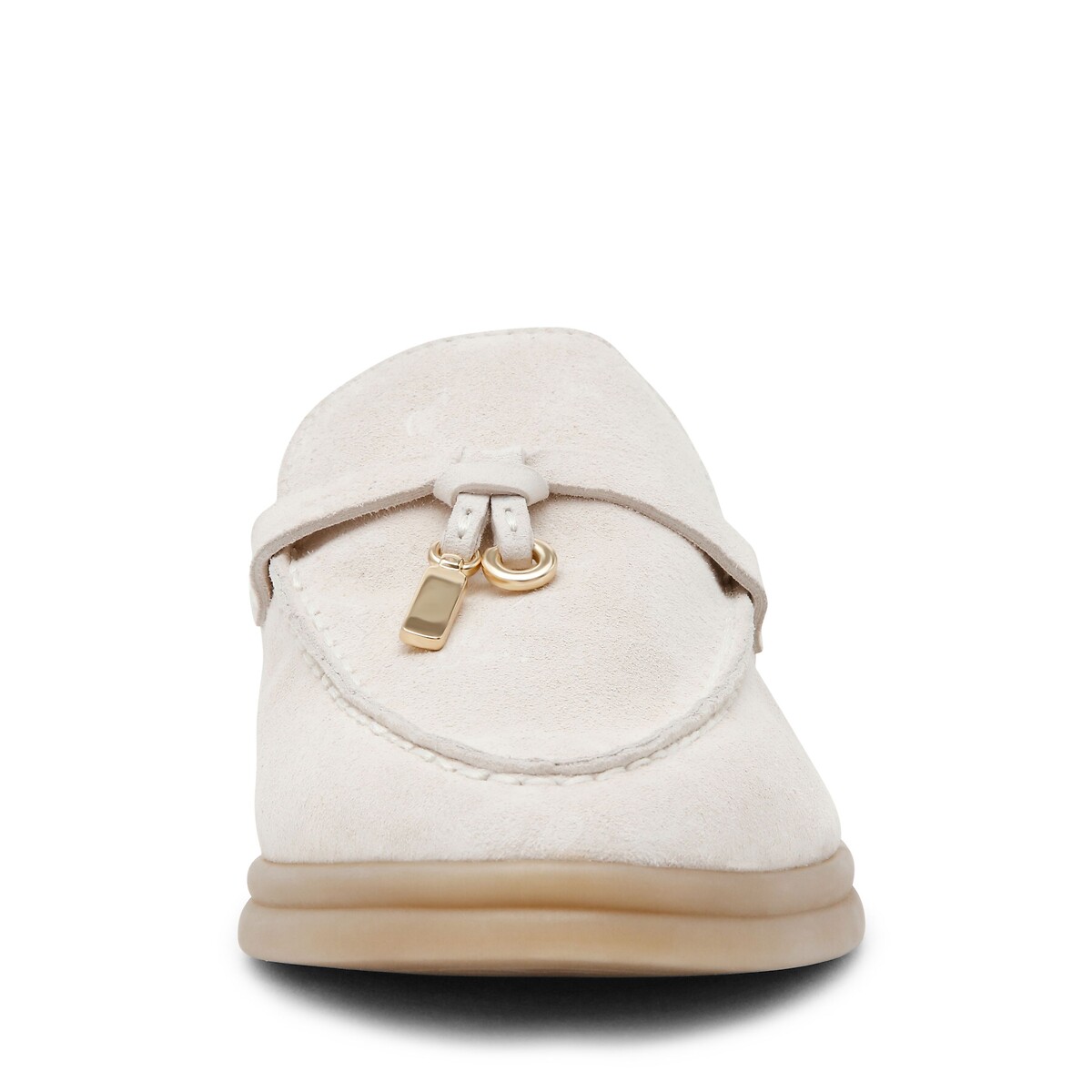 Mocassini mule in pelle scamosciata Patrizia beige, STEVE MADDEN